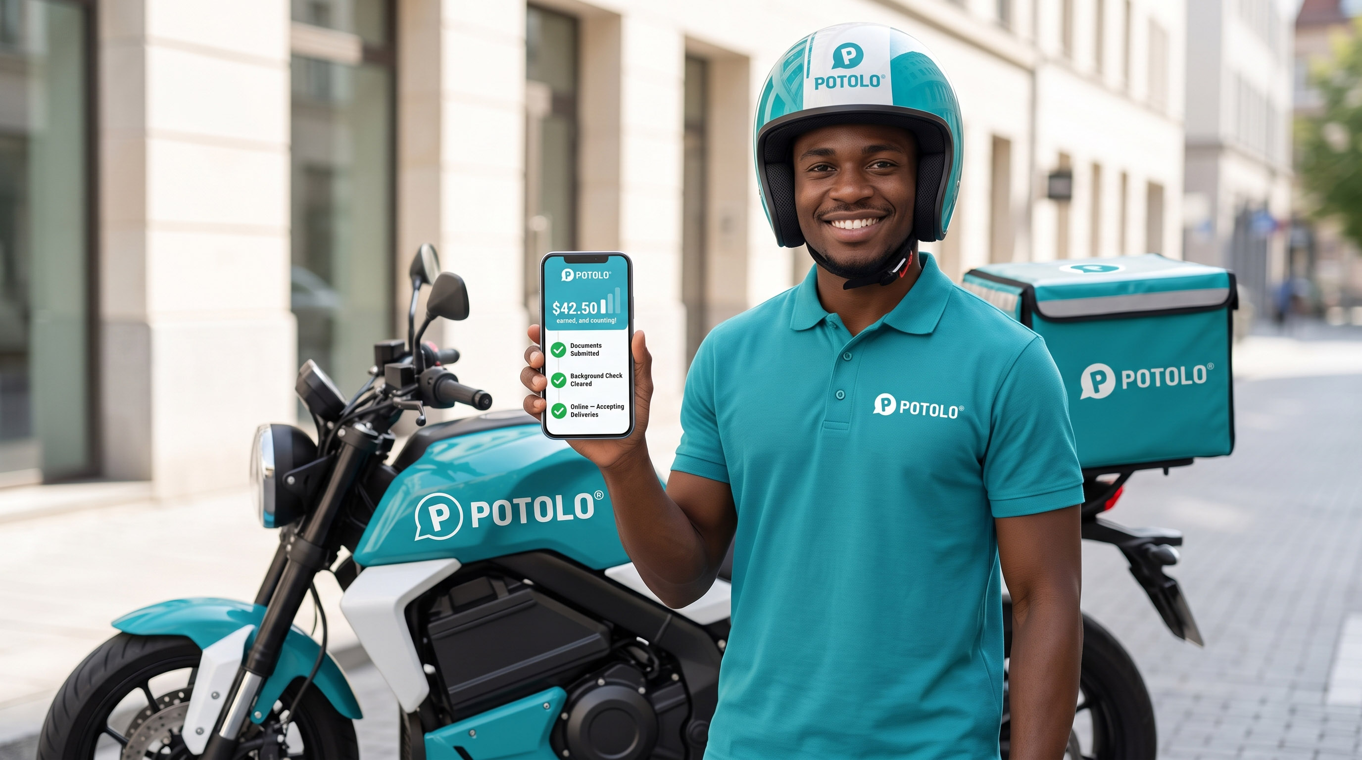 Start earning in three steps with Potolo