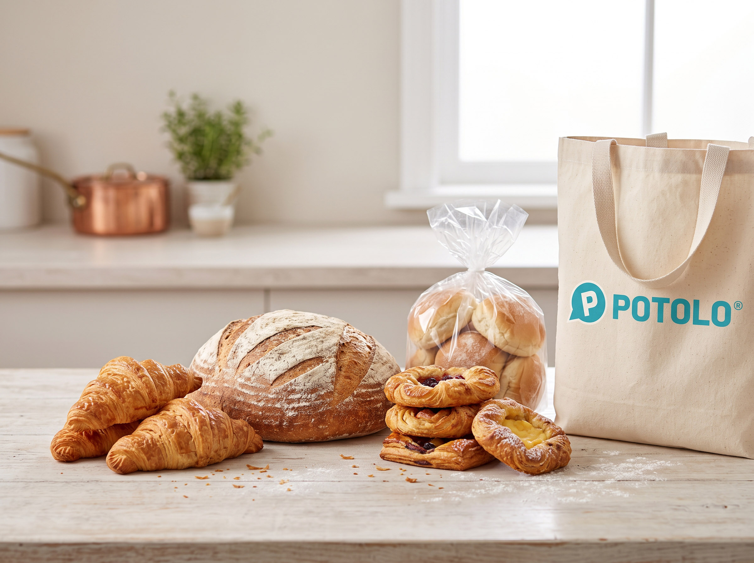 Bakery delivered from local grocery stores on Potolo