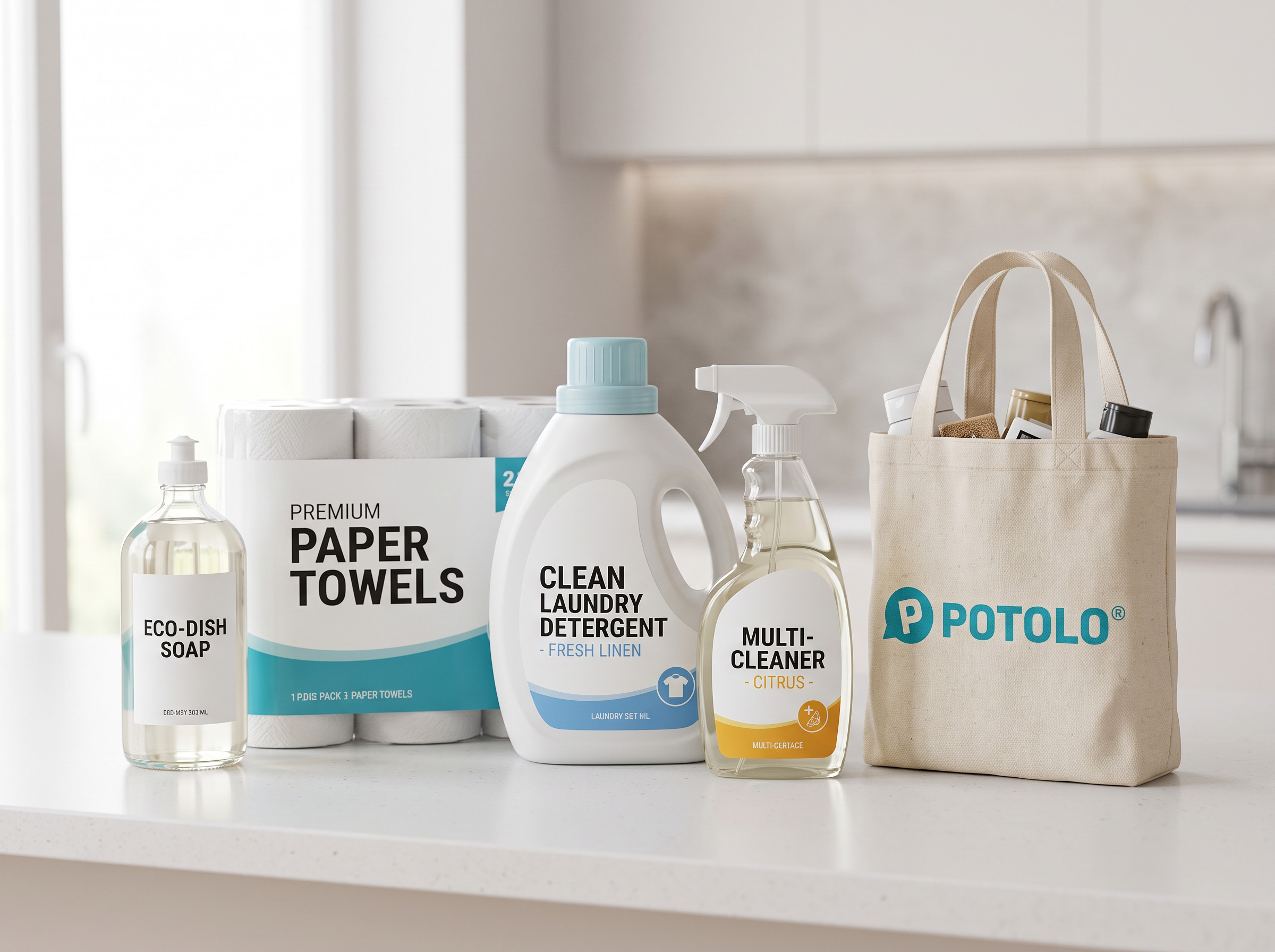 Household delivered from local grocery stores on Potolo